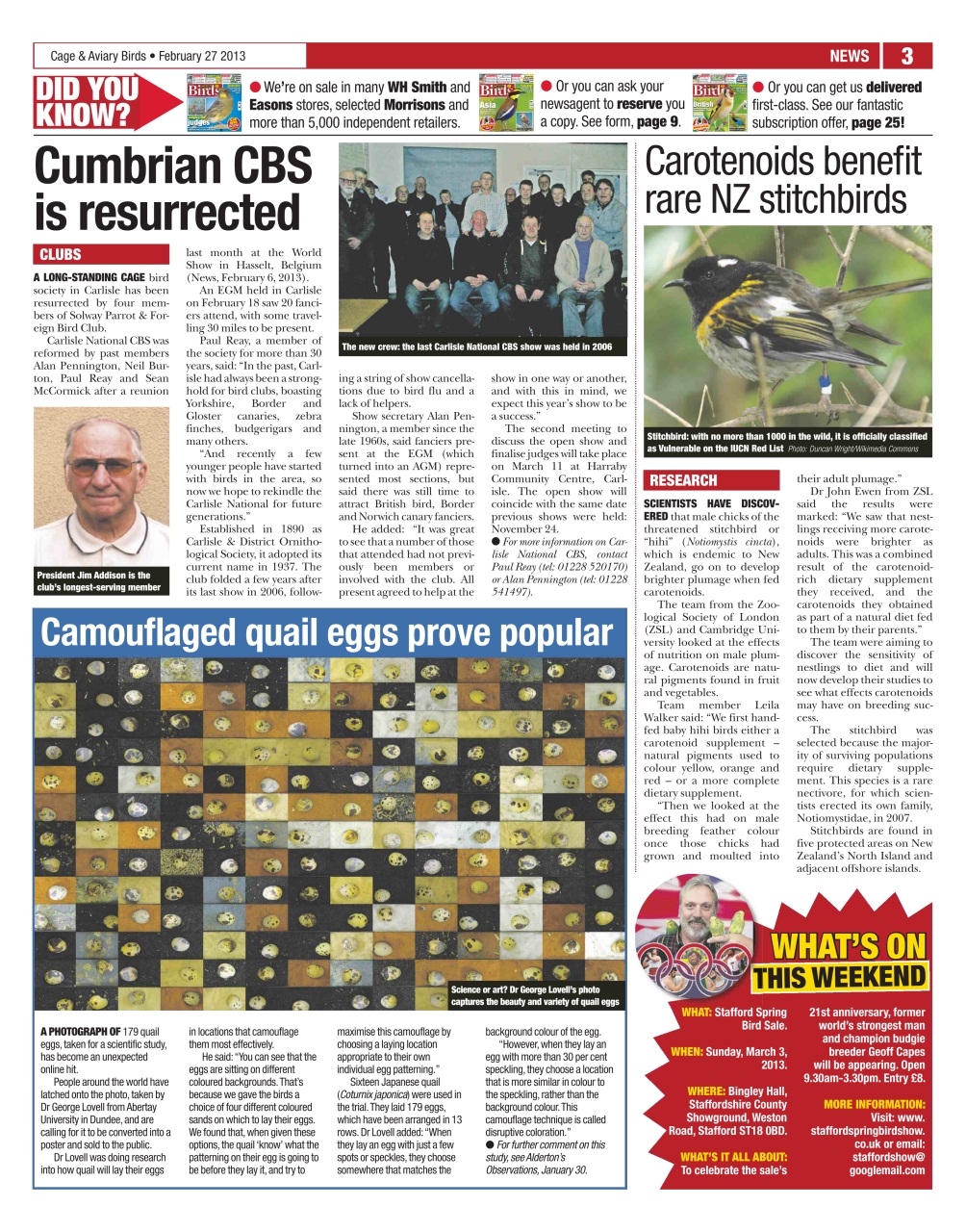 Cage & Aviary Birds Preview Pages