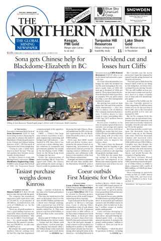 The Northern Miner issue Vol. 99 No. 2