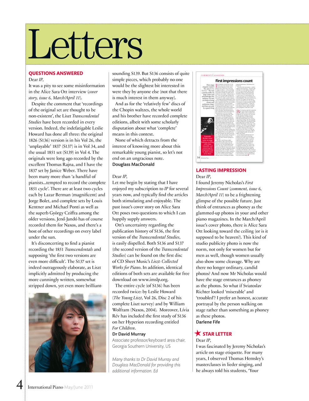 International Piano Preview Pages