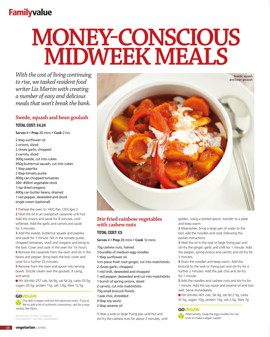 Vegetarian Living Preview Pages