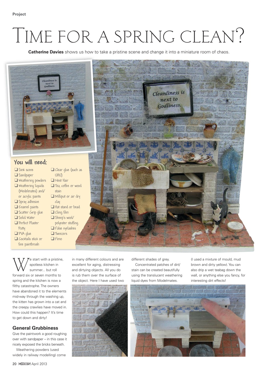 Dolls House and Miniature Scene Preview Pages