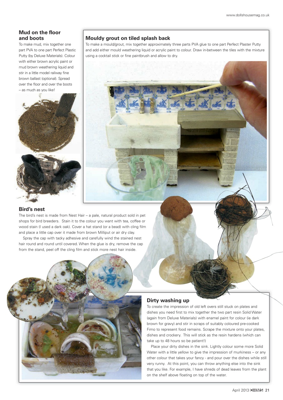 Dolls House and Miniature Scene Preview Pages