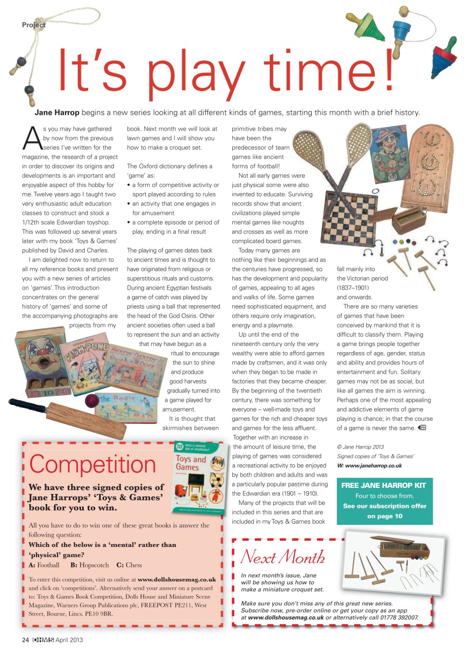 Dolls House and Miniature Scene Preview Pages