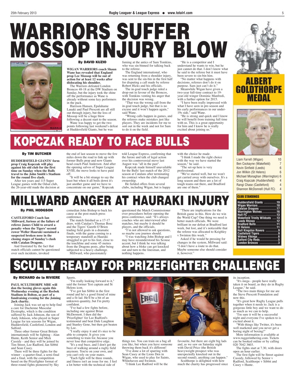 League Express Preview Pages