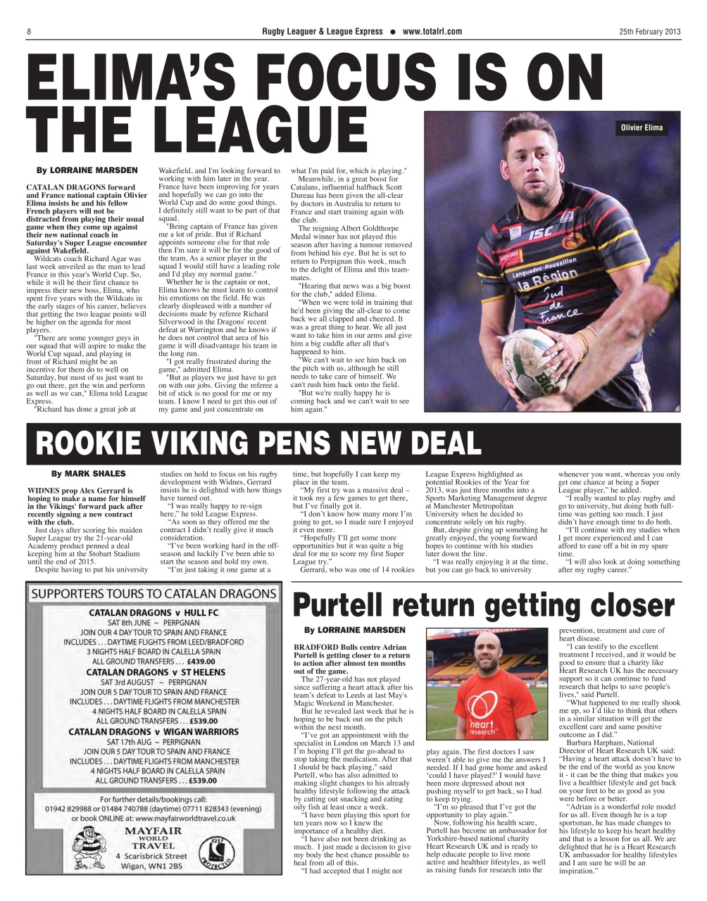 League Express Preview Pages