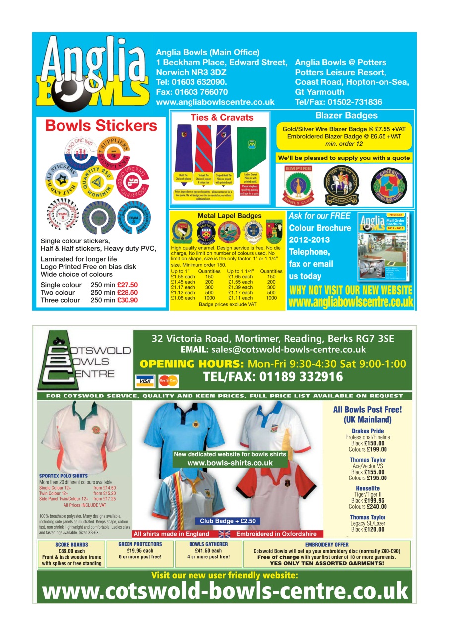 Bowls International Preview Pages
