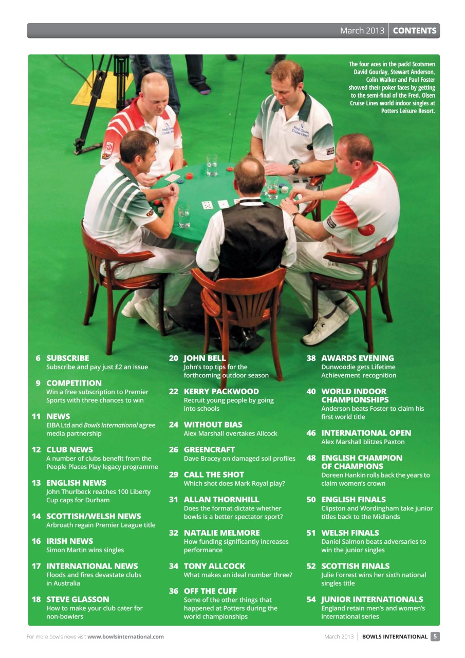 Bowls International Preview Pages
