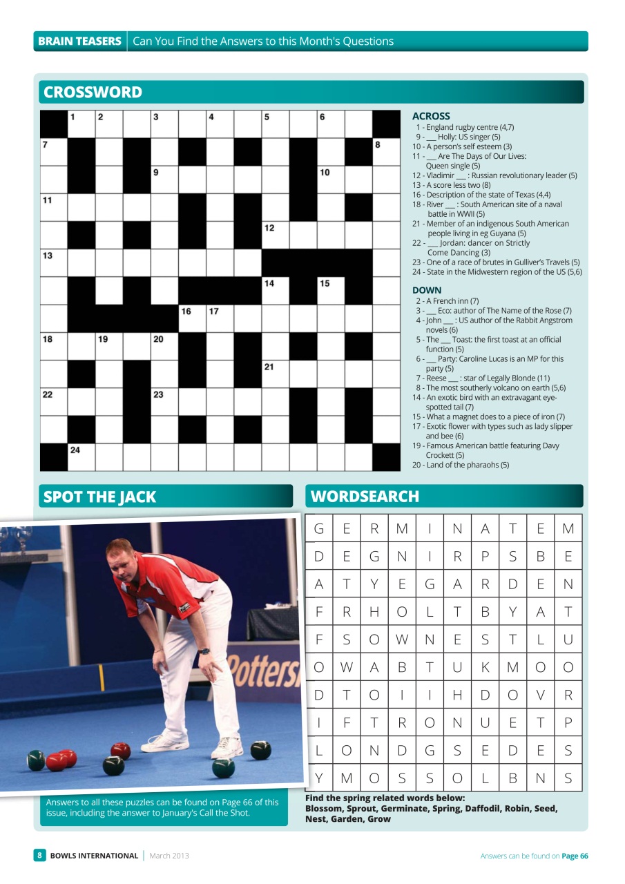 Bowls International Preview Pages