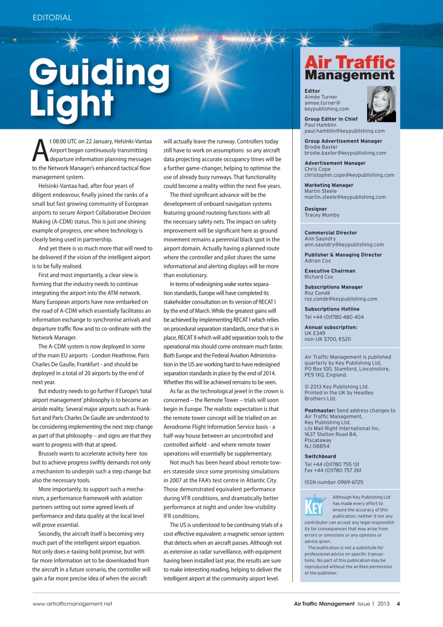 Air Traffic Management Preview Pages