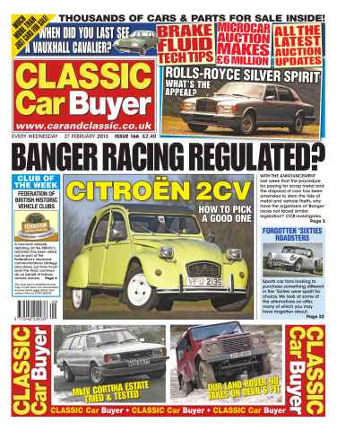 Classic Car Buyer issue CCB 27 February 2013