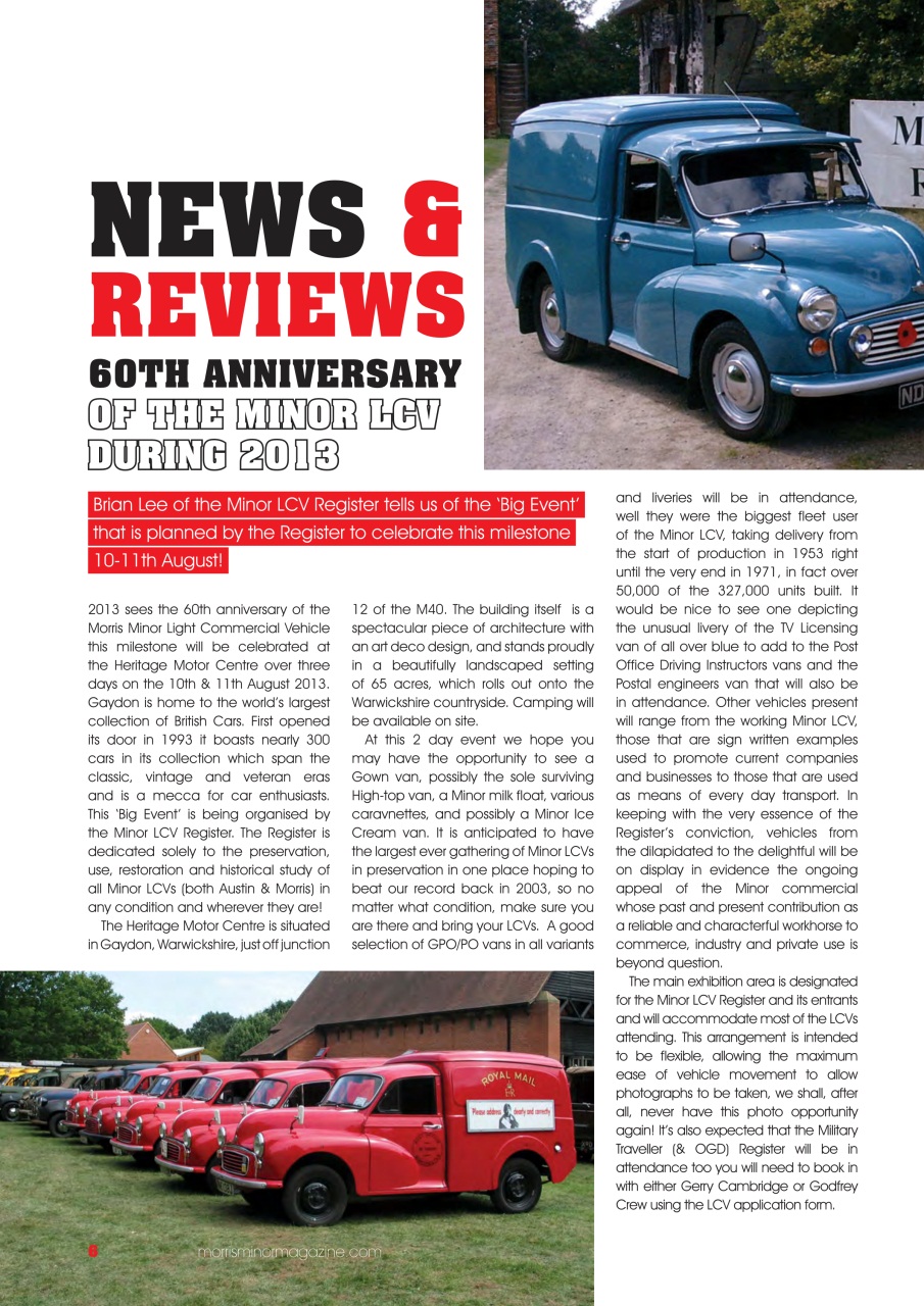 Morris Minor Magazine Preview Pages