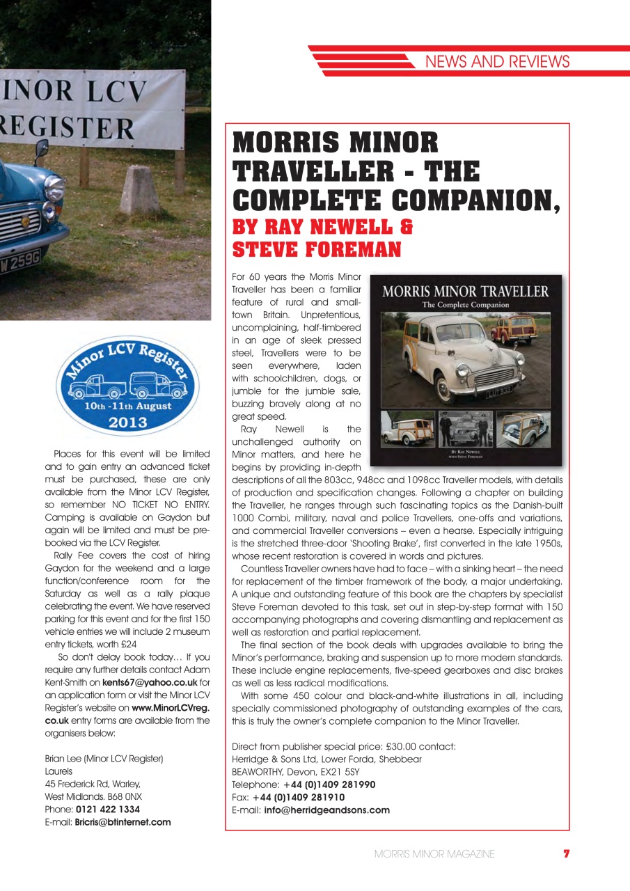 Morris Minor Magazine Preview Pages