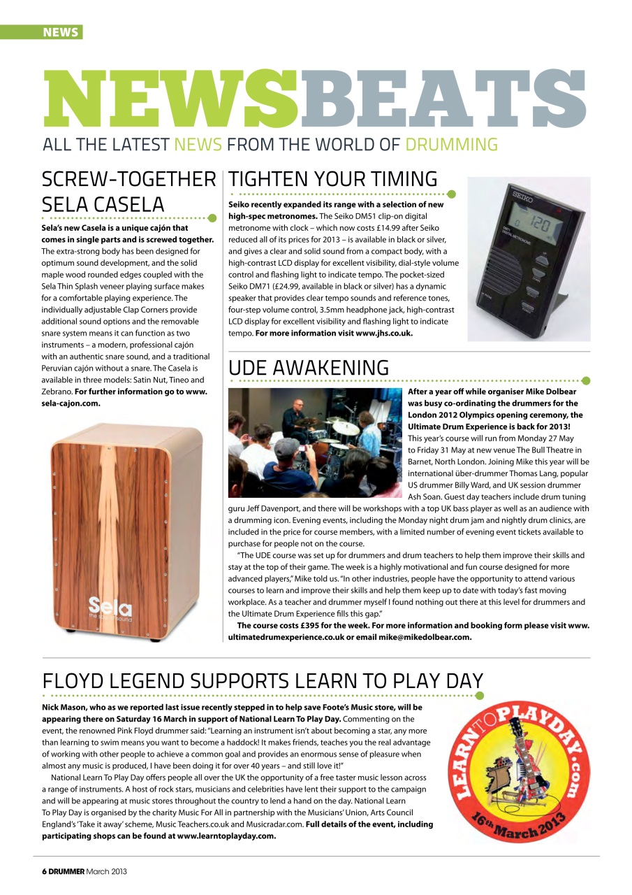 iDrum magazine: Never miss a beat Preview Pages