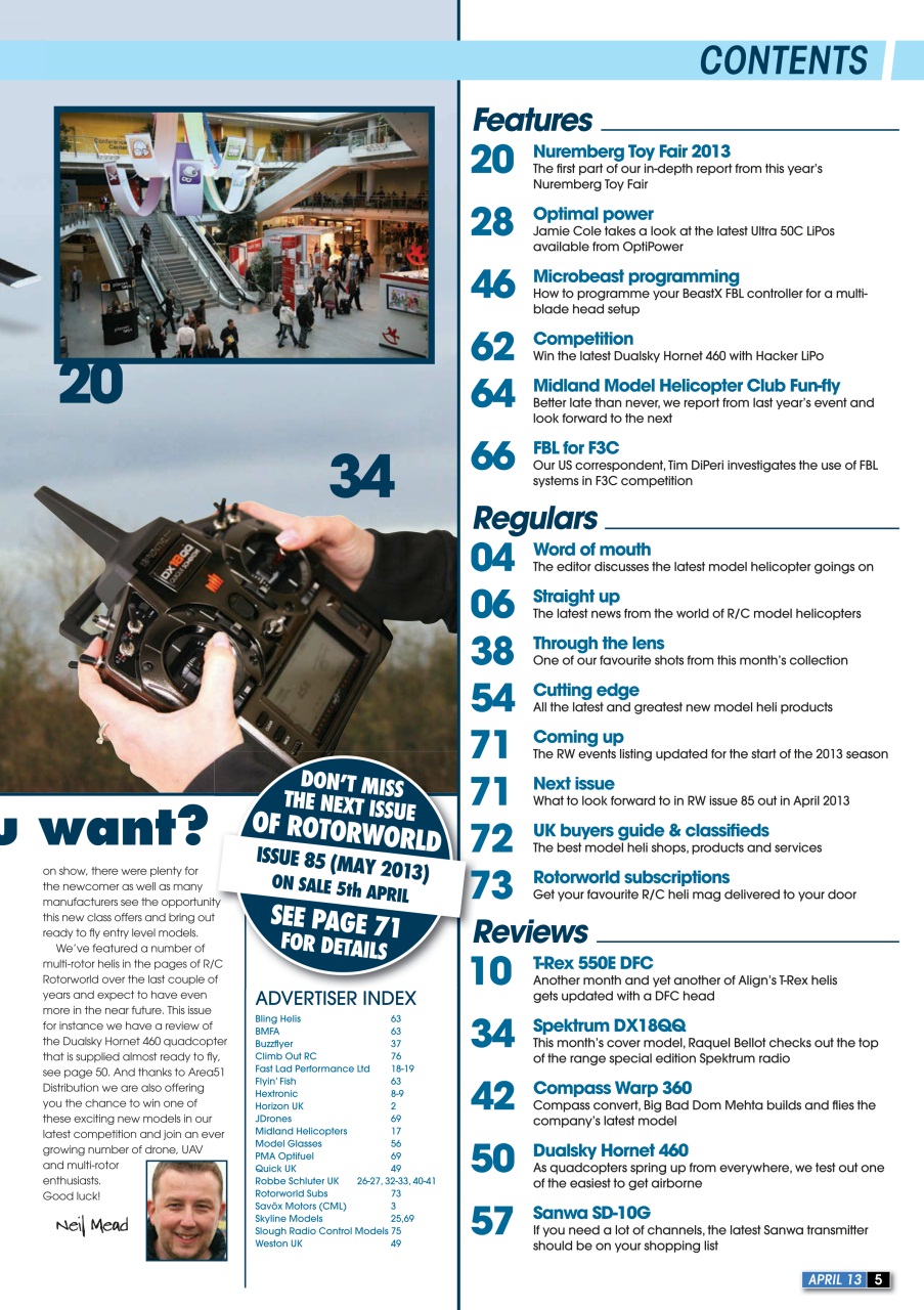 Radio Control Rotor World Preview Pages