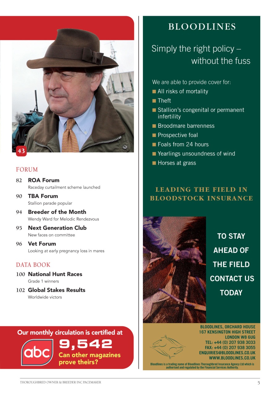 The Owner Breeder Preview Pages