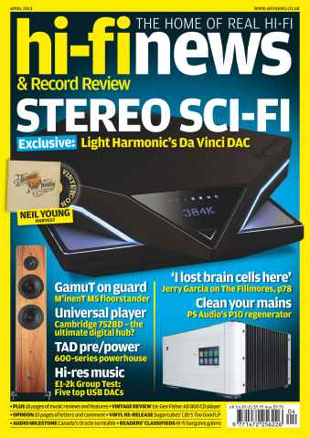Hi-Fi News issue April 2013