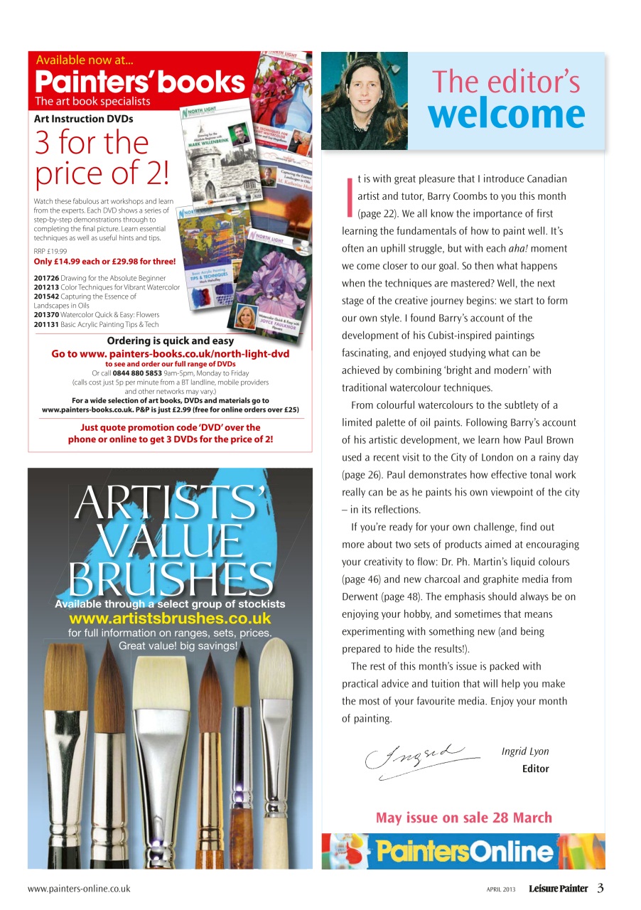 Leisure Painter & The Artist Preview Pages