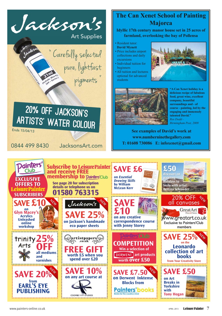 Leisure Painter & The Artist Preview Pages