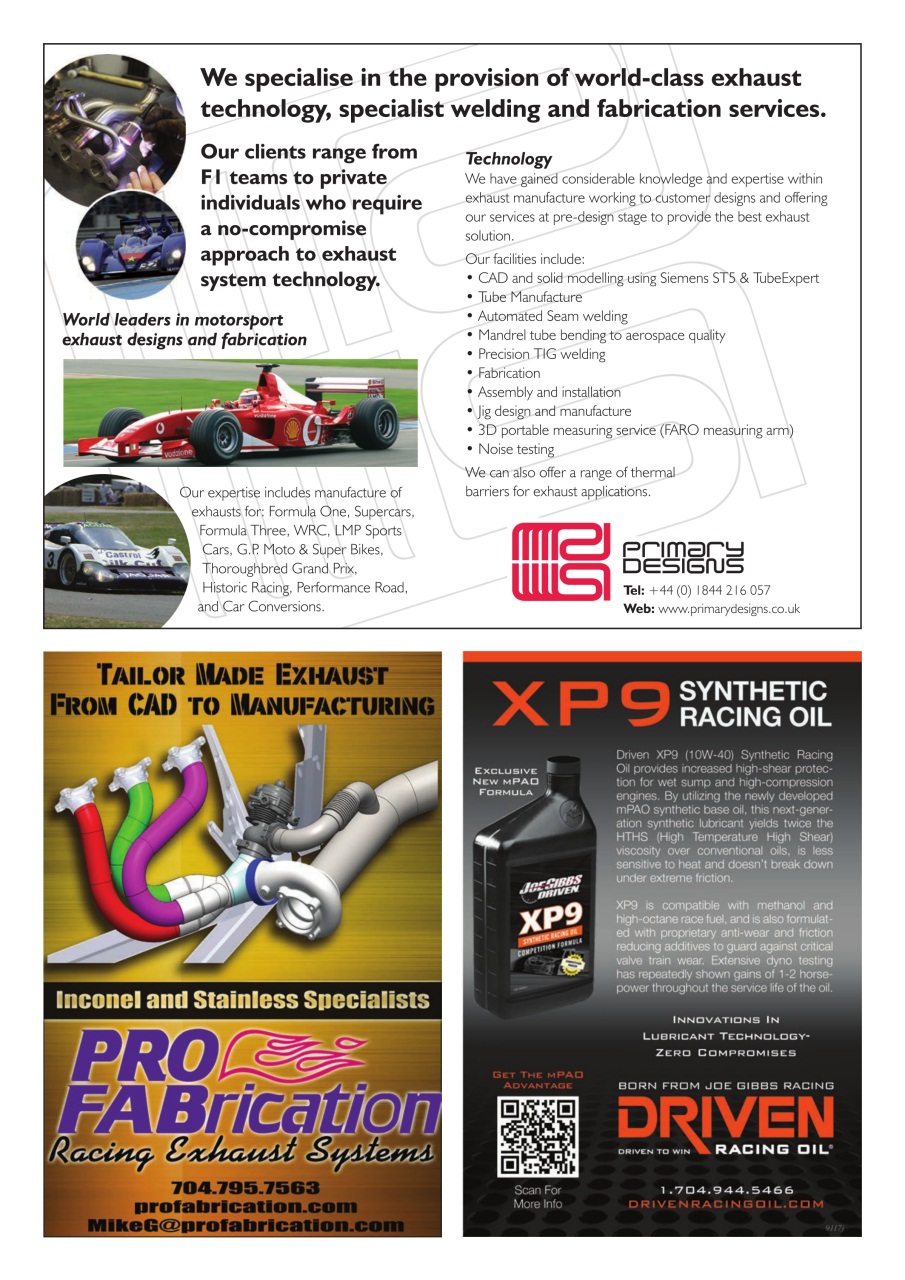 Race Engine Technology Preview Pages