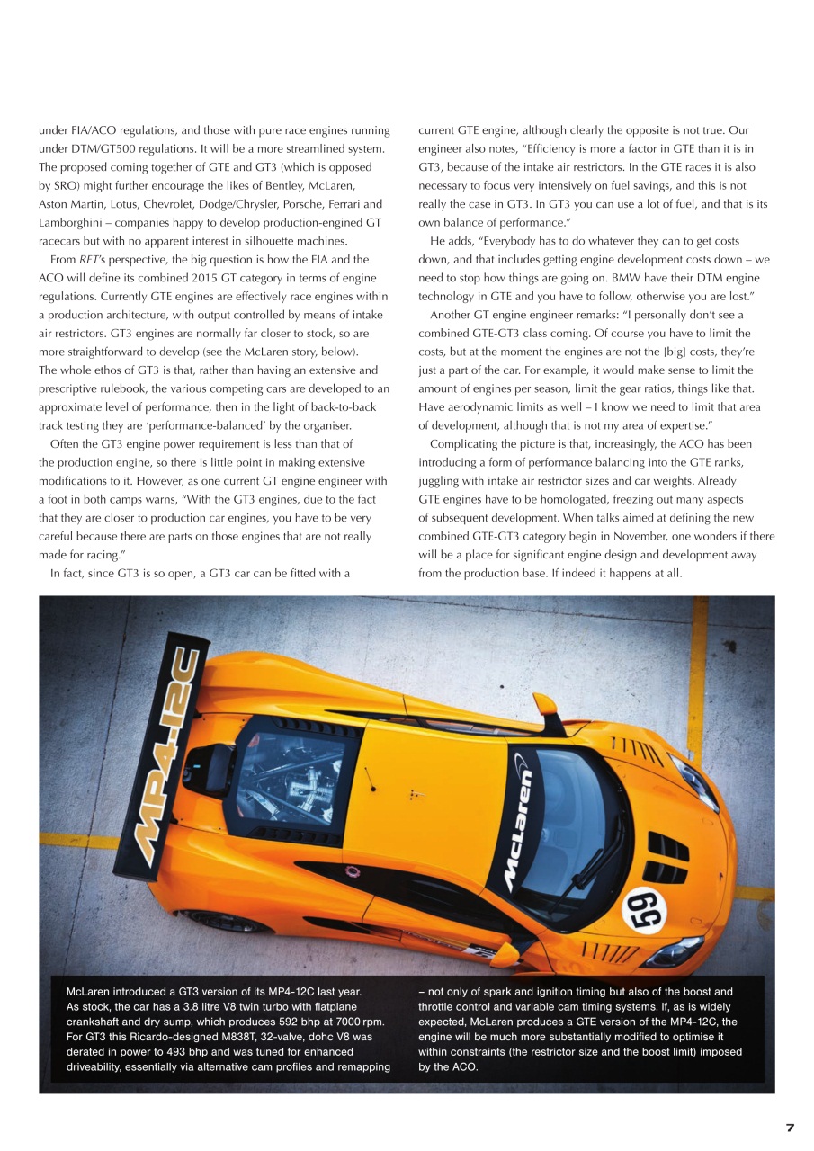 Race Engine Technology Preview Pages