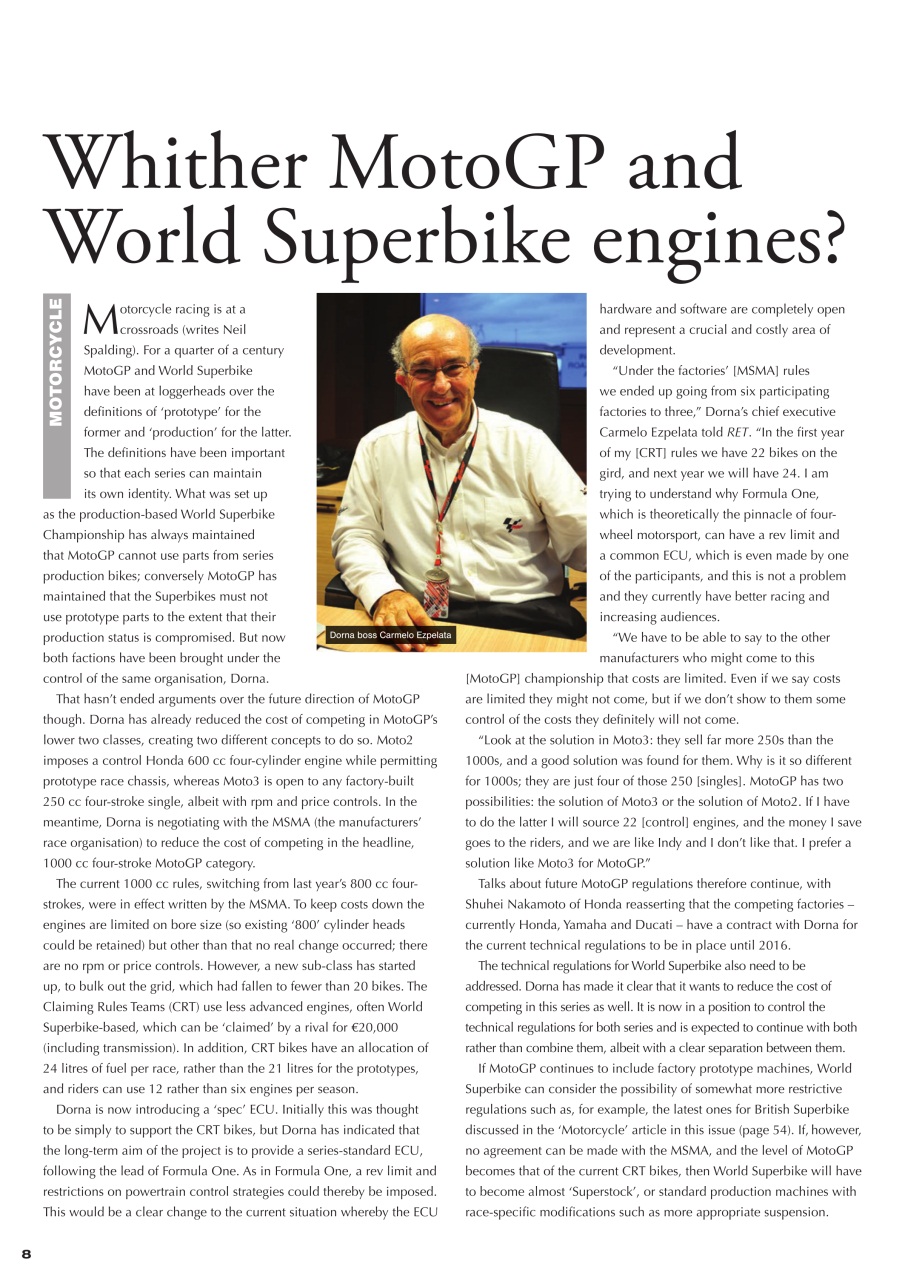 Race Engine Technology Preview Pages