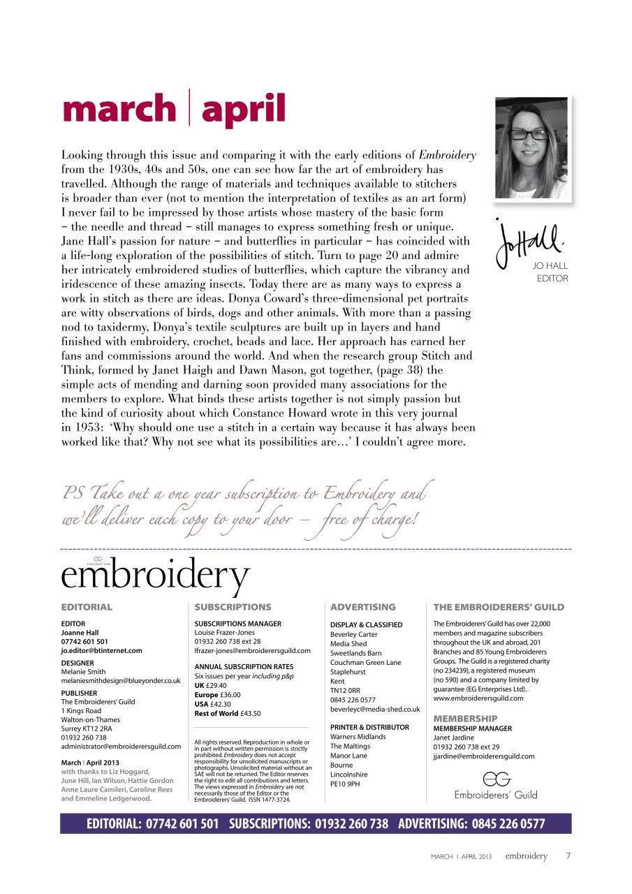 Embroidery Magazine Preview Pages