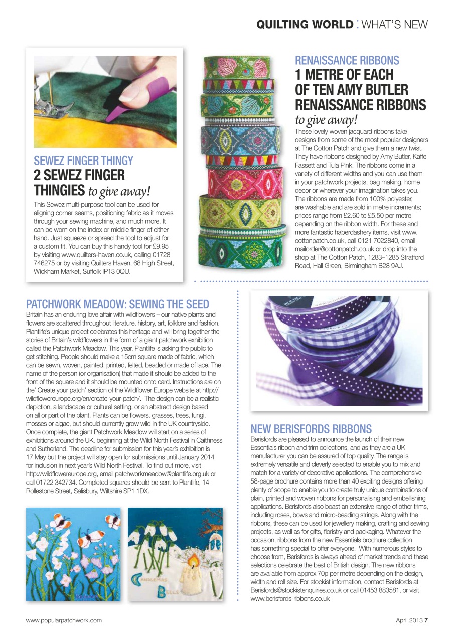 Popular Patchwork Magazine Preview Pages