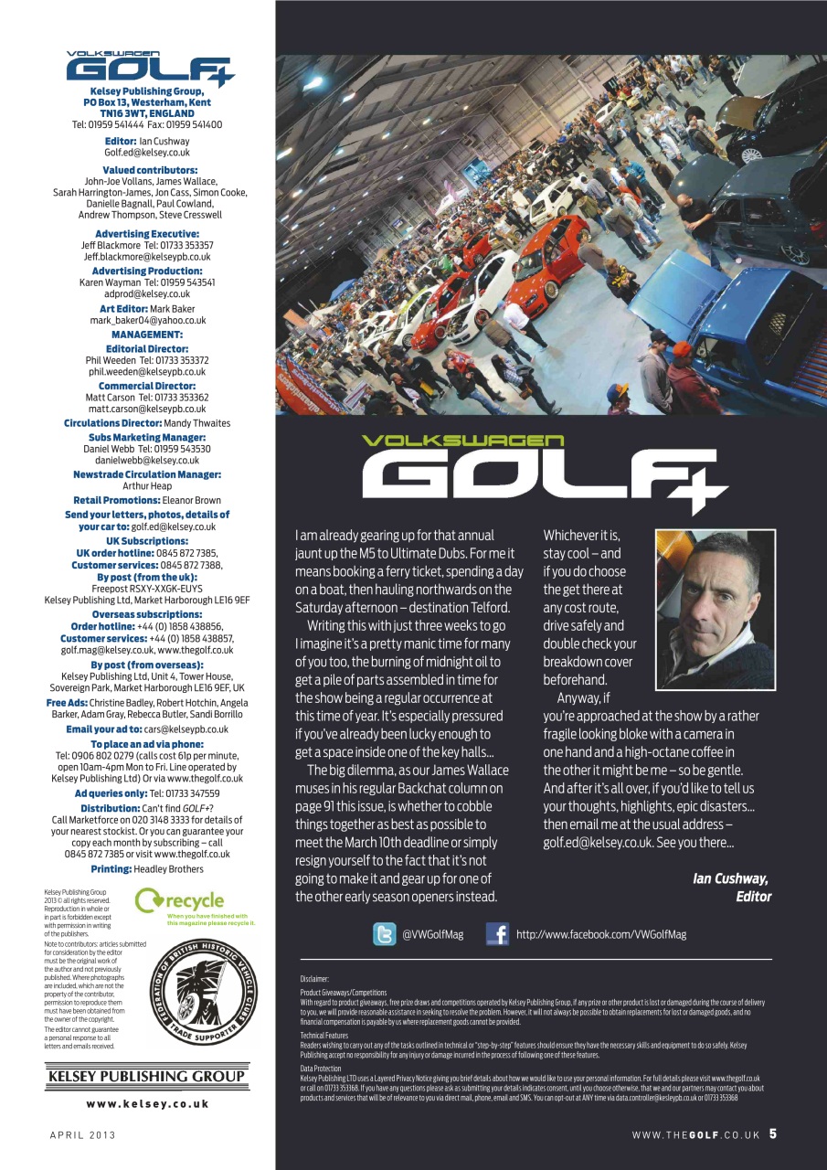 Volkswagen Golf + Preview Pages