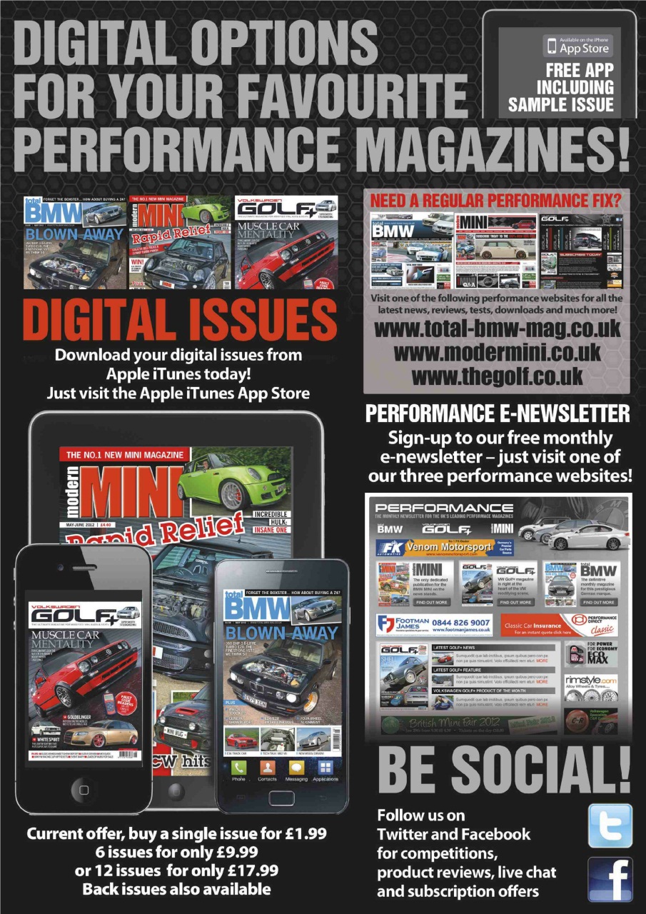 Volkswagen Golf + Preview Pages