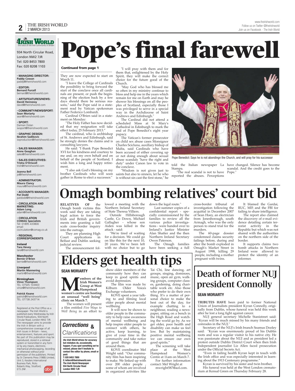 Irish World Preview Pages