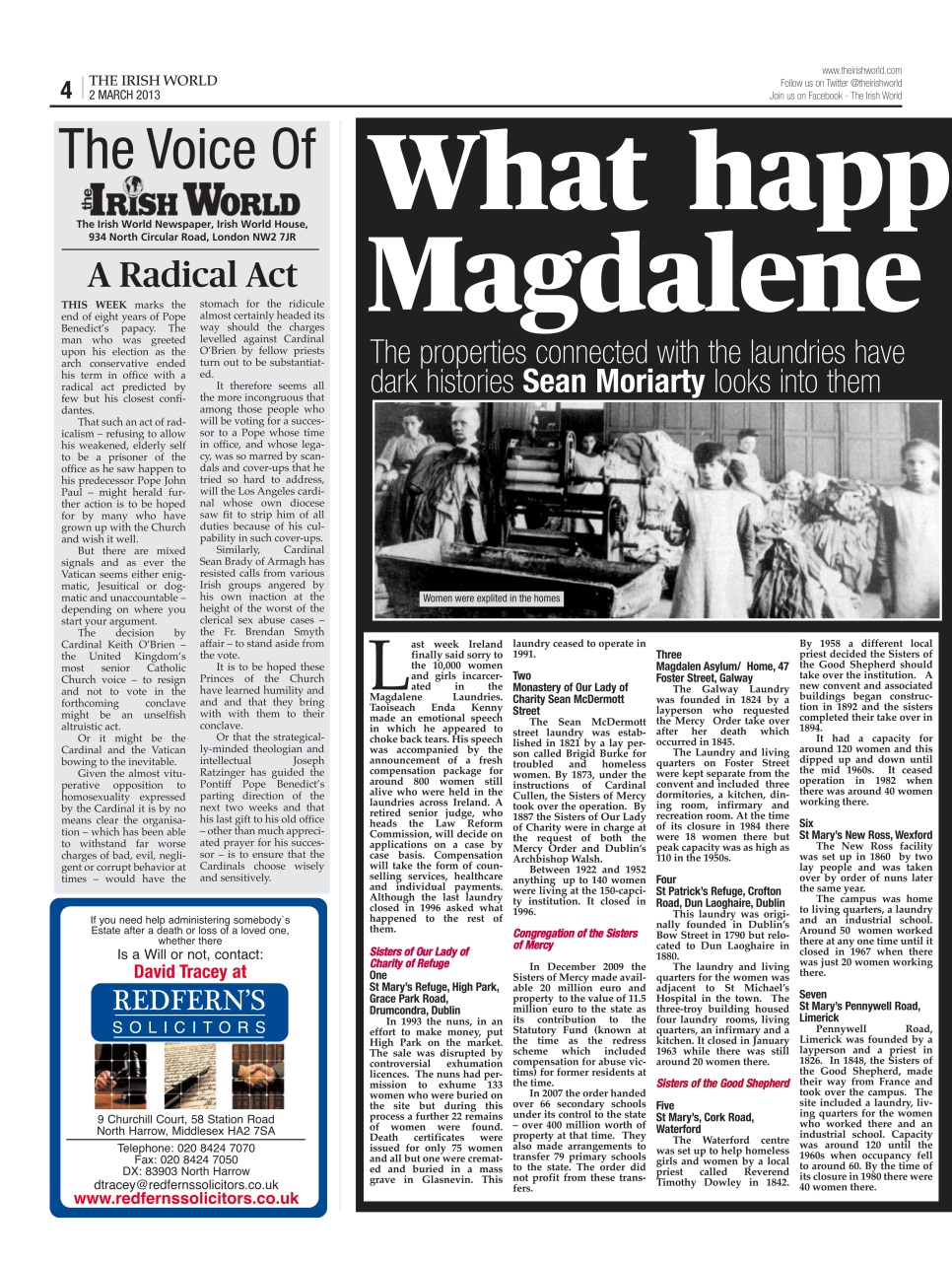 Irish World Preview Pages