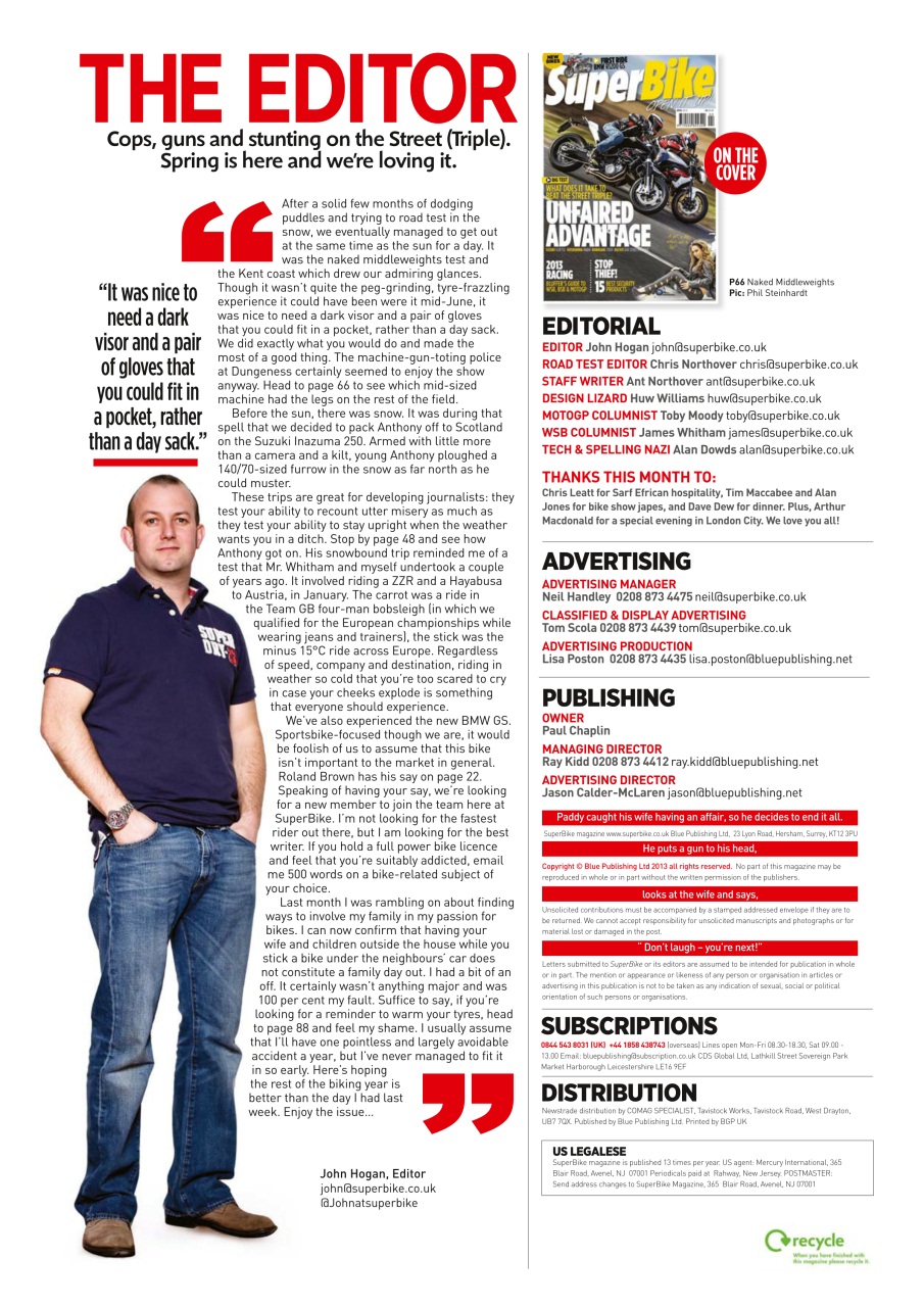 Superbike Magazine Preview Pages