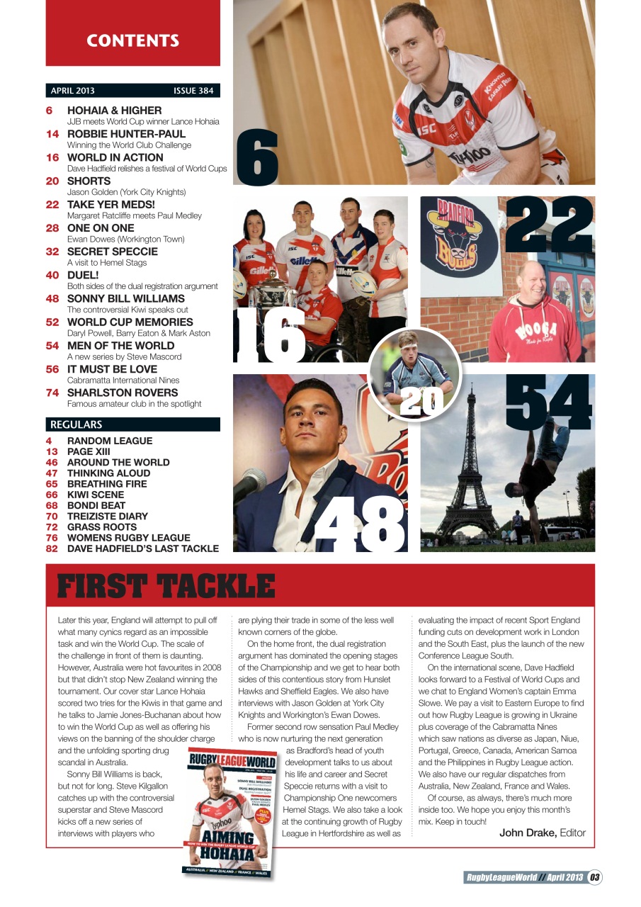 Rugby League World Preview Pages