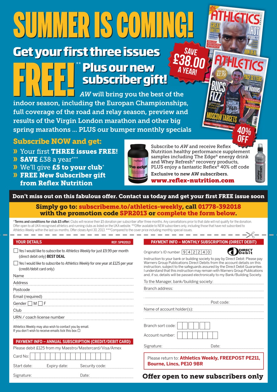 AW – Athletics Weekly Magazine Preview Pages