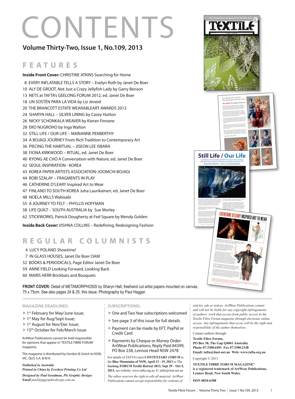 Textile Fibre Forum Preview Pages