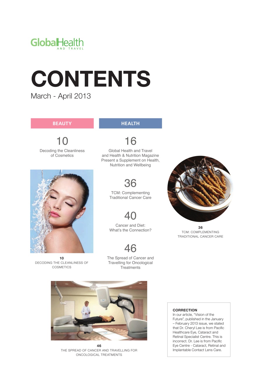 Global Health and Travel Preview Pages