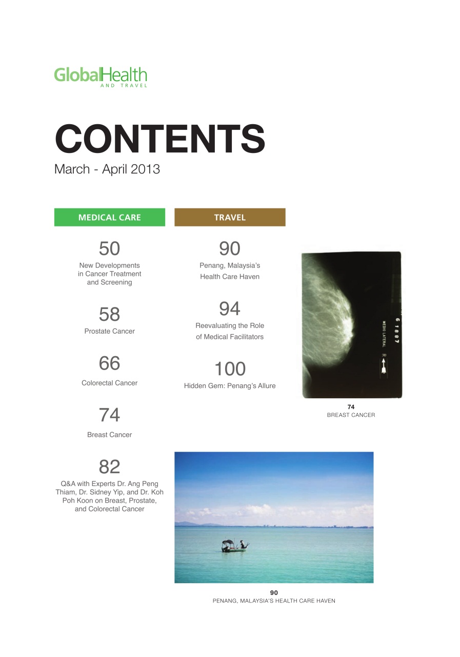 Global Health and Travel Preview Pages