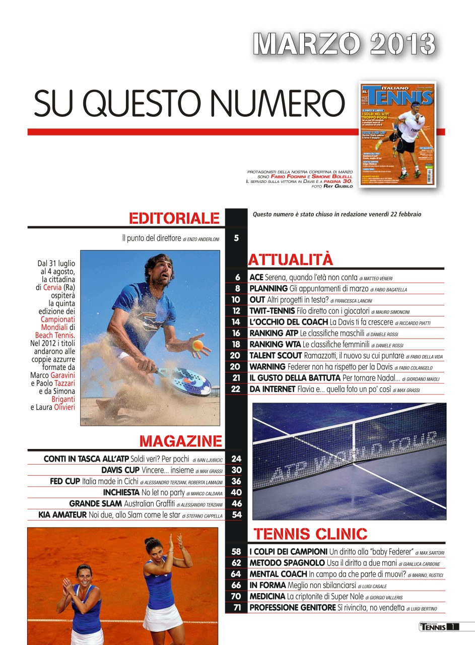 Il Tennis Italiano Preview Pages