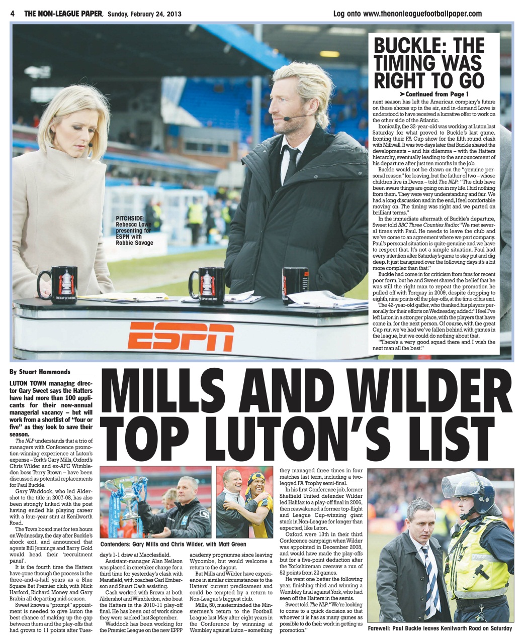 The Non-League Football Paper Preview Pages