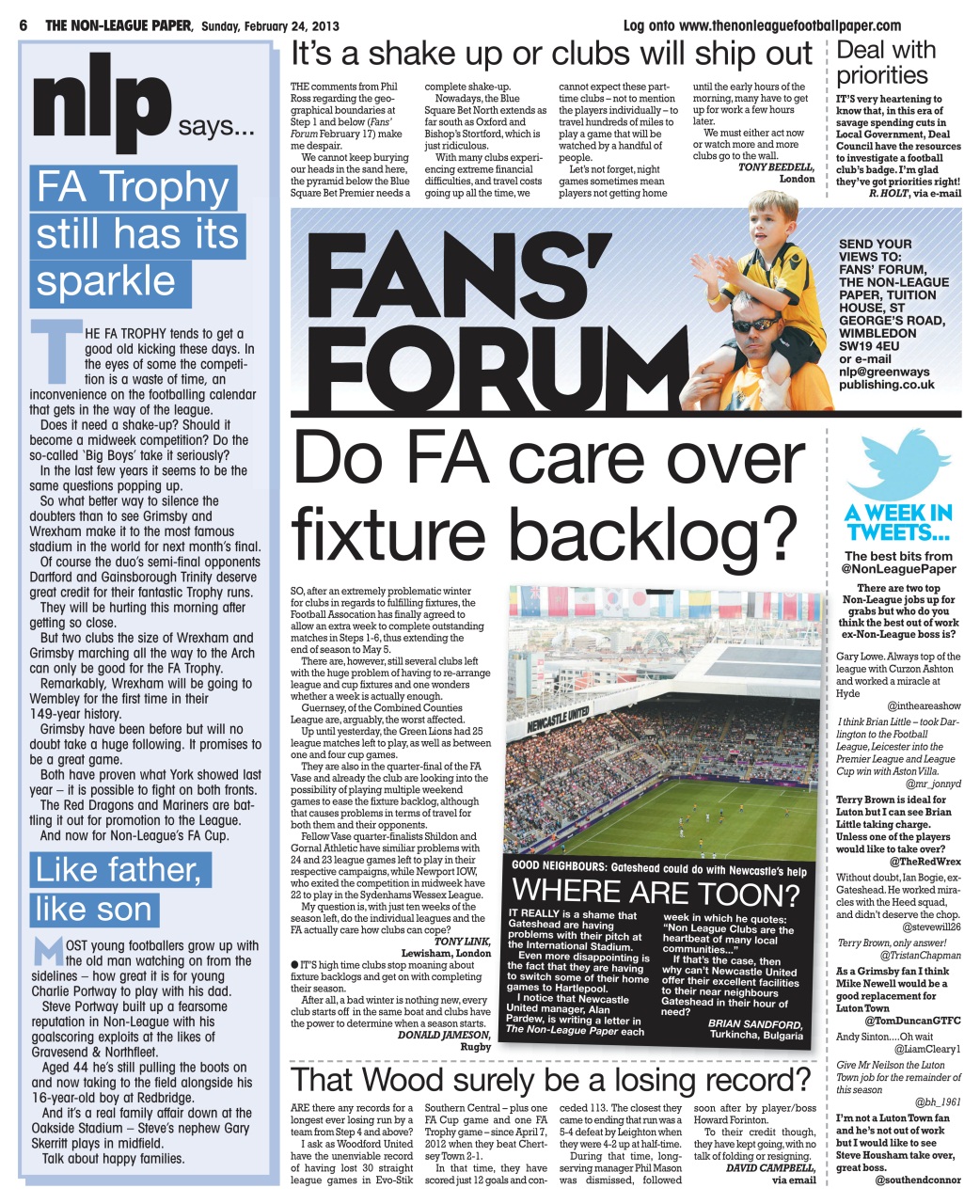 The Non-League Football Paper Preview Pages