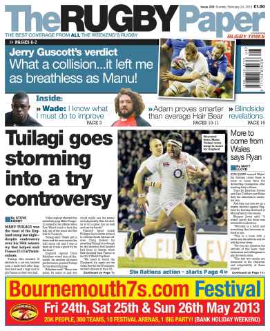 The Rugby Paper issue 24th February 2013