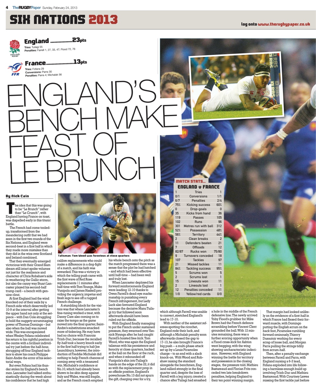 The Rugby Paper Preview Pages