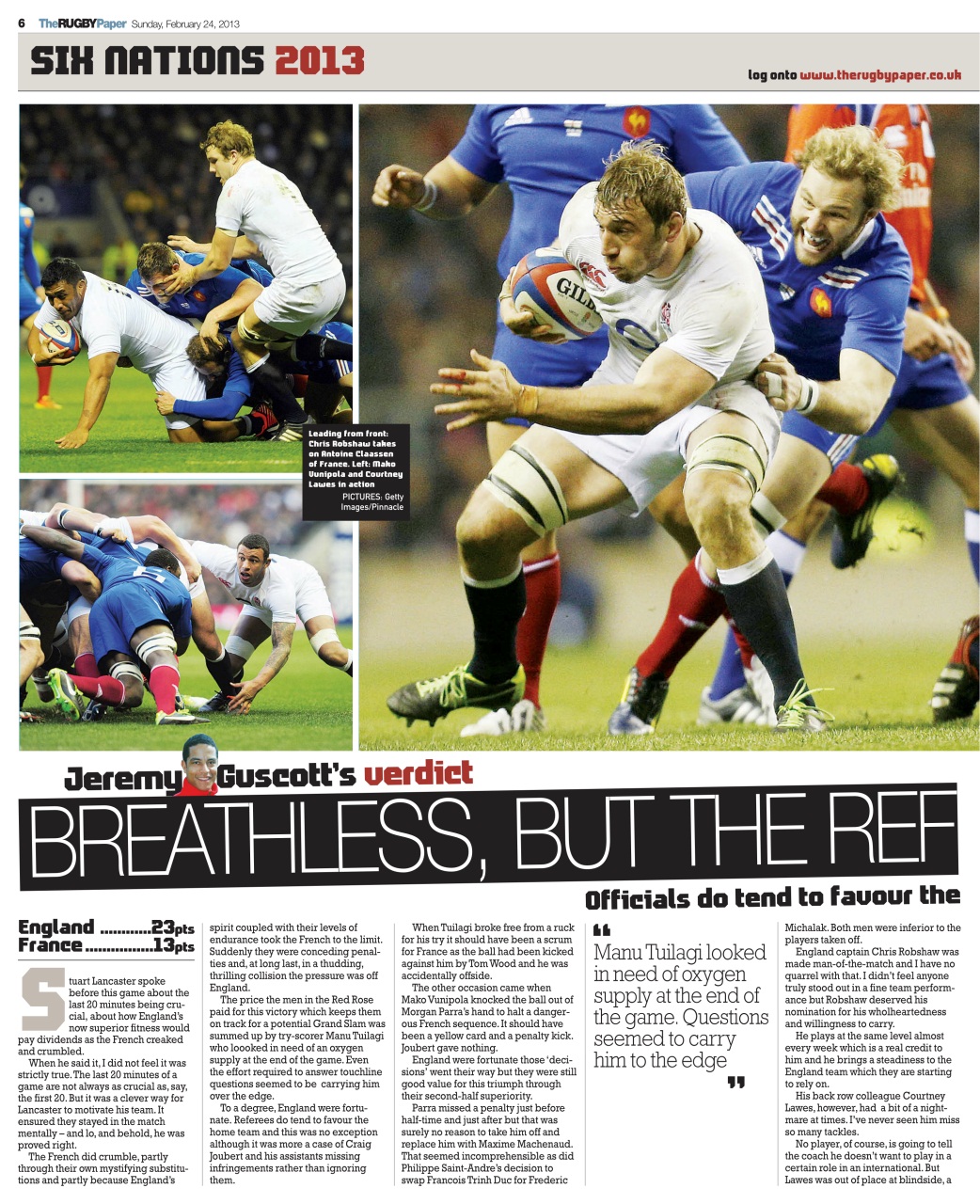 The Rugby Paper Preview Pages