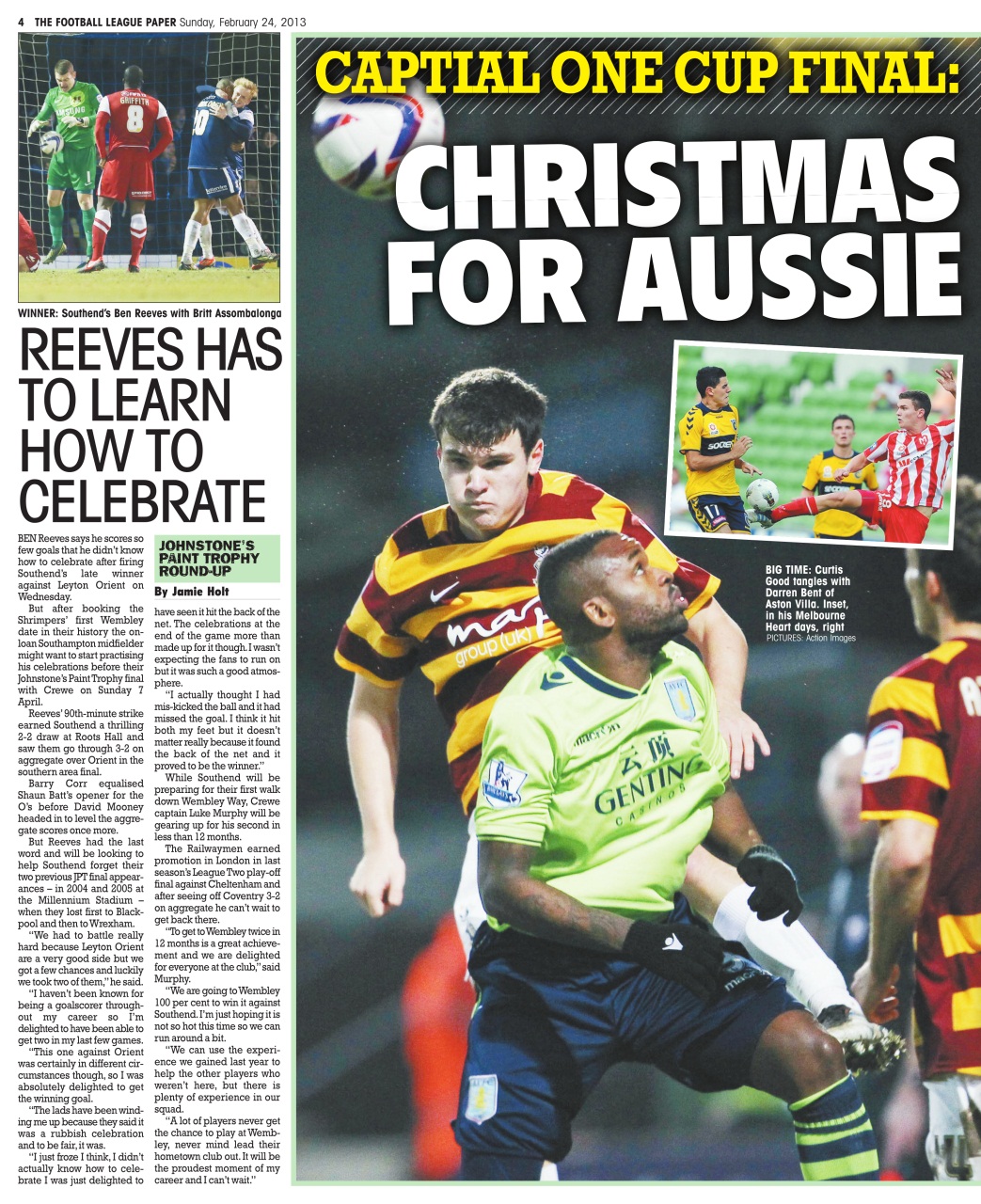The Football League Paper Preview Pages