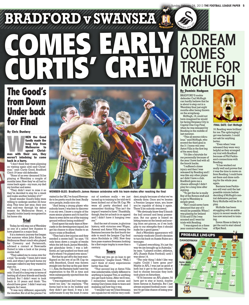 The Football League Paper Preview Pages