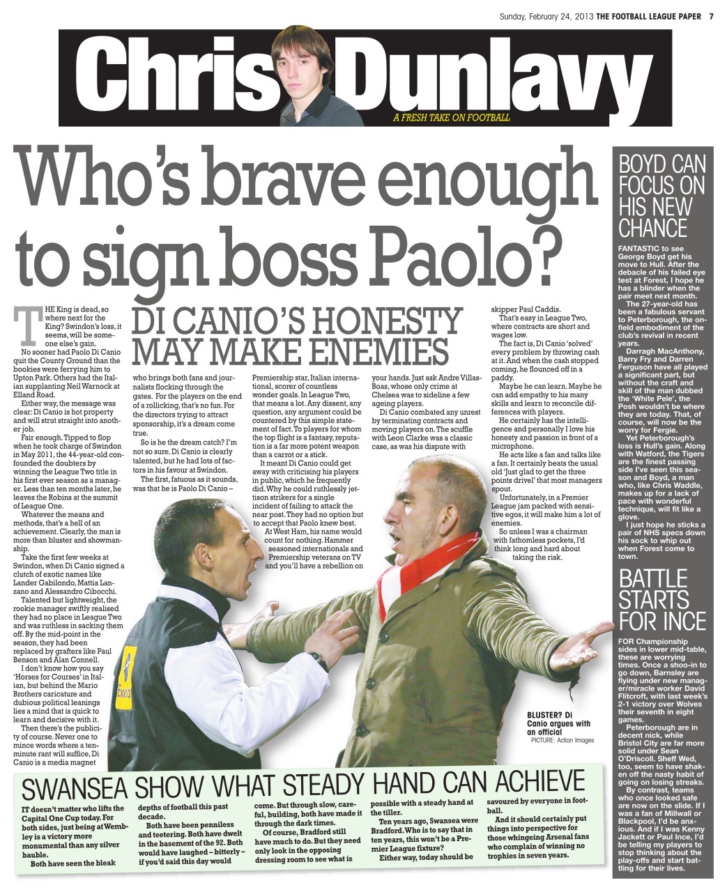The Football League Paper Preview Pages