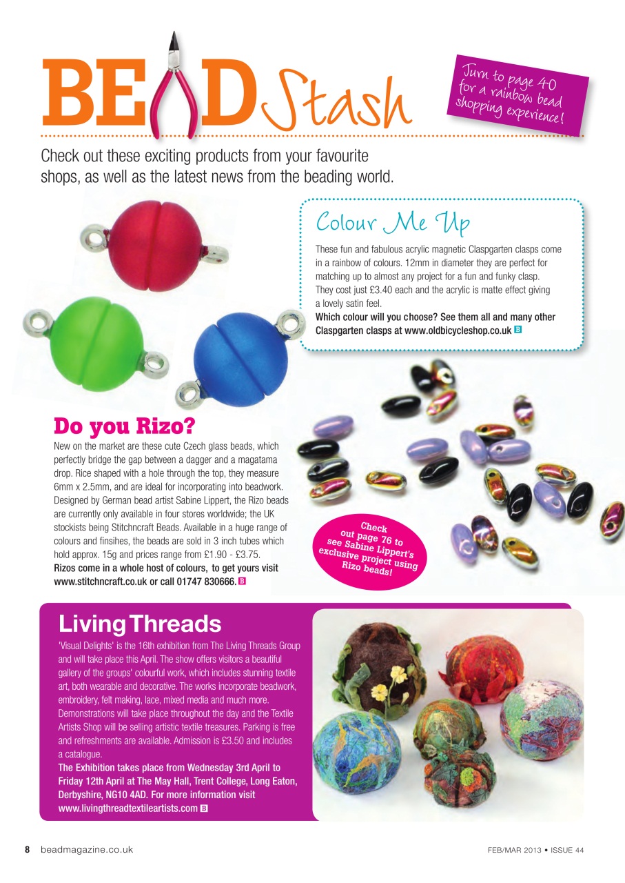 Bead & Jewellery Magazine Preview Pages