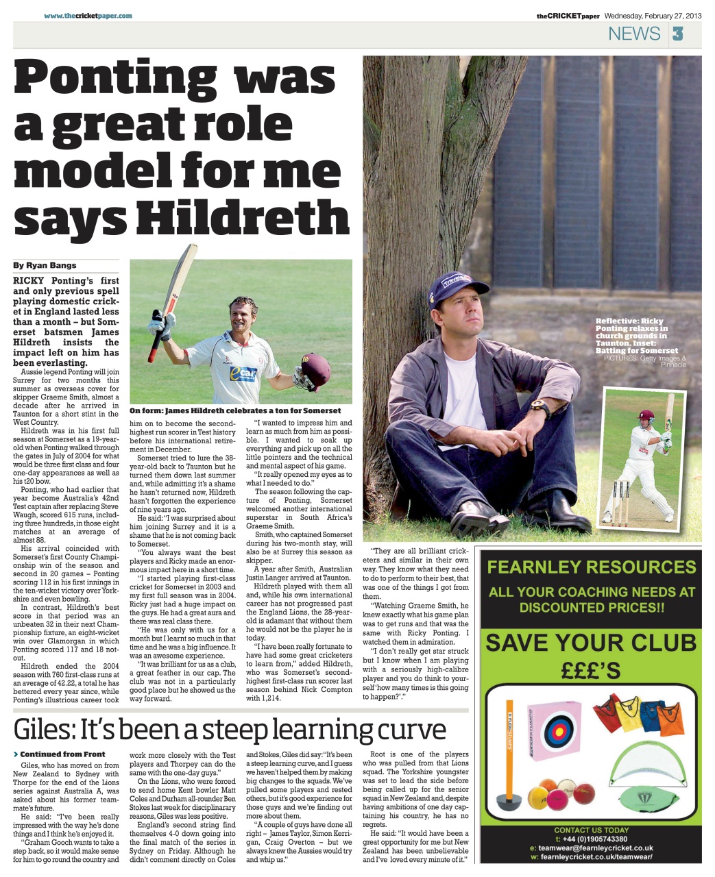 The Cricket Paper Preview Pages