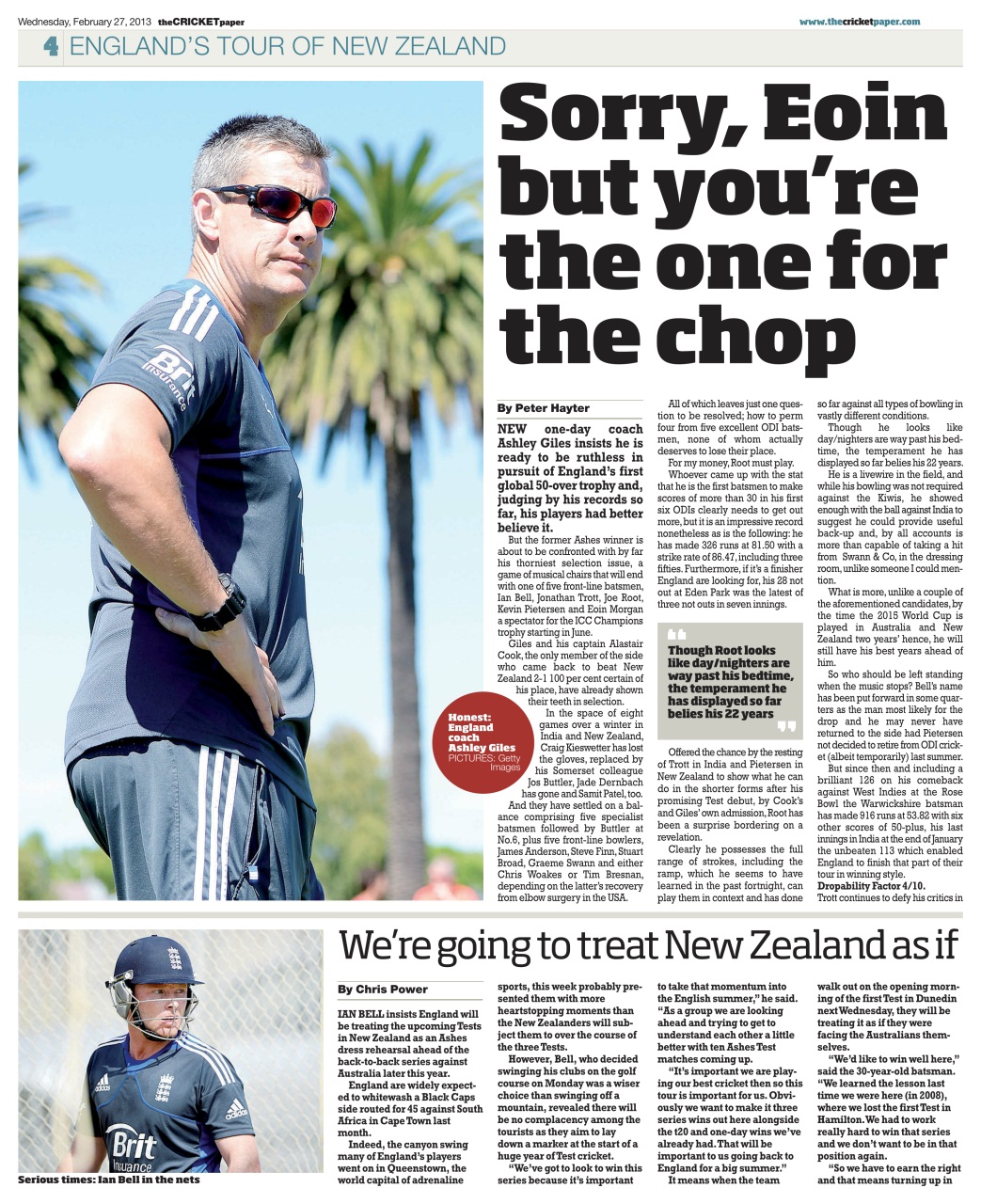 The Cricket Paper Preview Pages