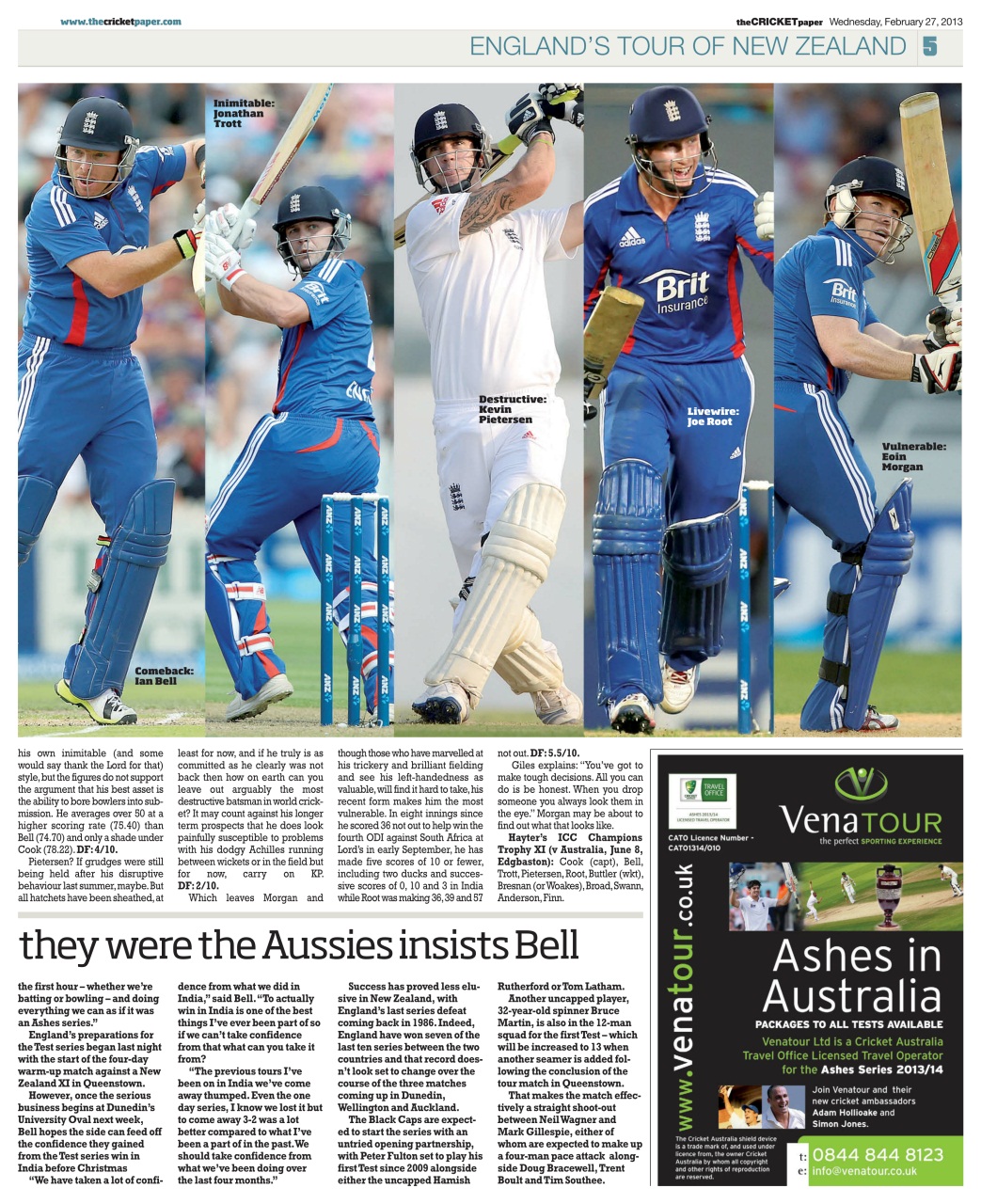 The Cricket Paper Preview Pages